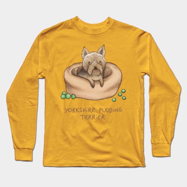 Yorkshire Pudding Terrier Long Sleeve T-Shirt by Sophie Corrigan